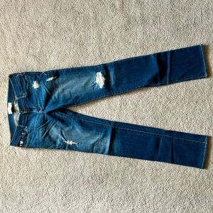 Abercrombie Size 16 (fits Women’s 0) Distressed Blue Skinny Jeans. Like new!